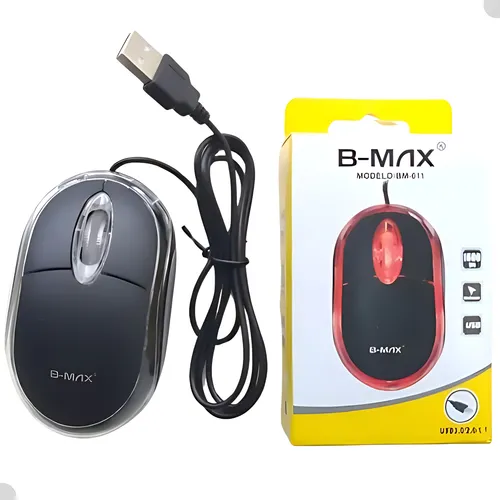 Mouse B-max Bm-611 Óptico Usb Ergonômico Com Fio - Imagem 2