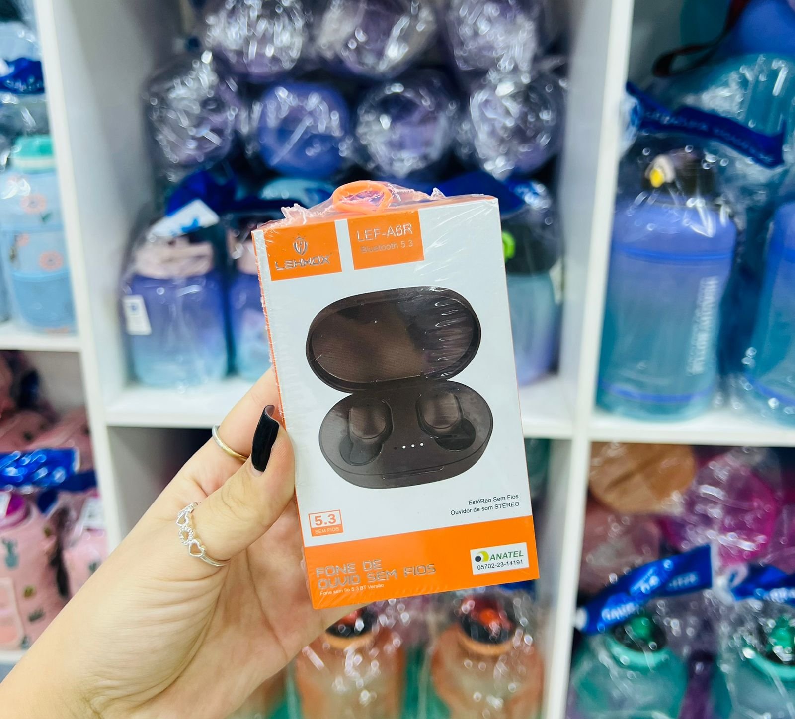 Fone De Ouvido LehMox Sem fio Bluetooth 5.3 LEF-A6R Preto - Imagem 2