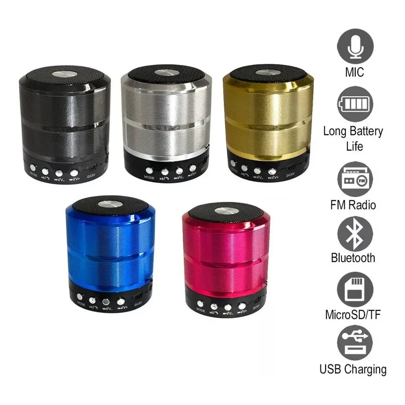 Mini Caixa De Som Bluetooth Portátil Speaker - Imagem 5